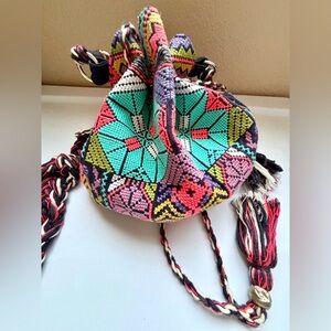 Star Mela Selma Embroidered Pouch Cross Body Bag  NWOT